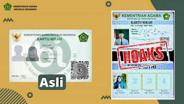Kartu Nikah dengan Empat Kolom Foto Istri, Hoaks kah? Ini Penjelasan Kemenag