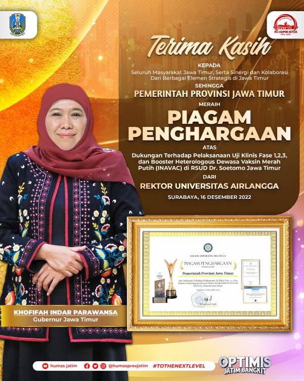 Khofifah Harap Vaksin Inavac Bisa Diserap Maksimal Guna Penuhi Kebutuhan Vaksin Nasional