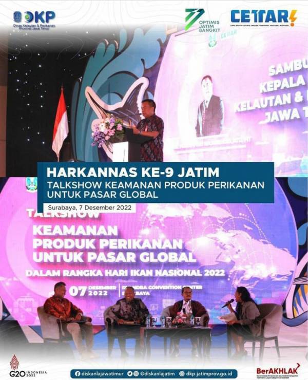 Peringati Harkanas ke-9, DKP Jatim Gelar Talkshow dan Pameran Inovasi Produk Perikanan
