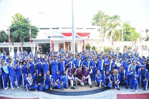 Senam Bareng ASN Olahraga Jadi Salah Satu Cara Buat Bahagia