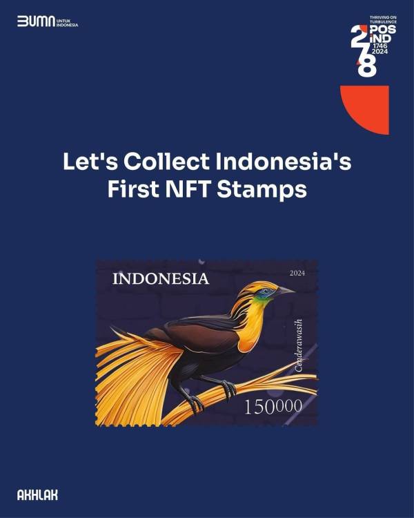 Indonesia Punya Prangko NFT Pertama, Jadi yang Ketiga di ASEAN