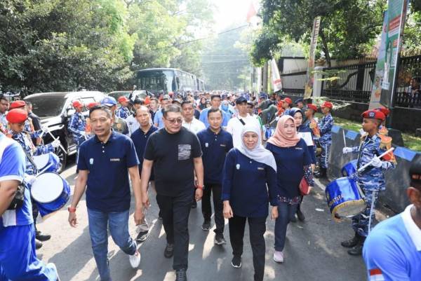 Pemprov Jatim Gelar Jalan Sehat dan Pasar Murah di Bakorwil Malang, Titik Pamungkas Perayaan HUT Ke-78