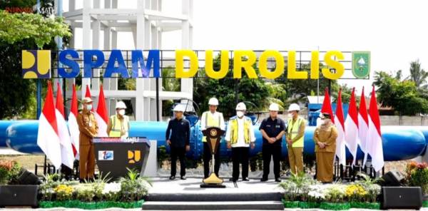 Diresmikan Jokowi, SPAM Durolis Suplai Air Minum ke 32.000 Rumah