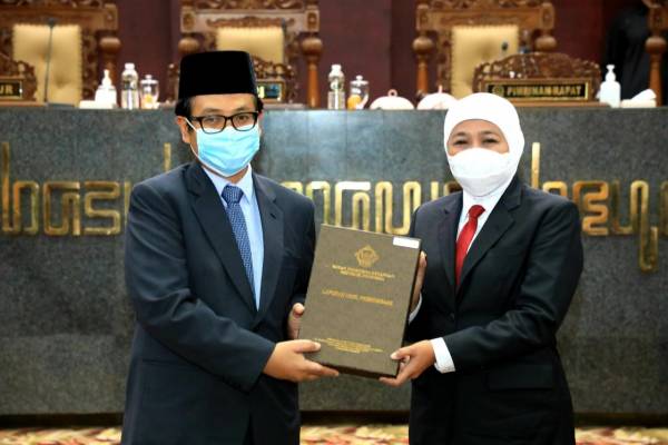 Kesebelas Kalinya, Jatim Raih Opini WTP dari BPK atas LKPD TA 2021