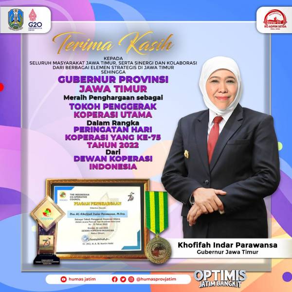 Pemprov Jatim Yakini  Koperasi dan UMKM Tulang Punggung Perekonomian Jatim