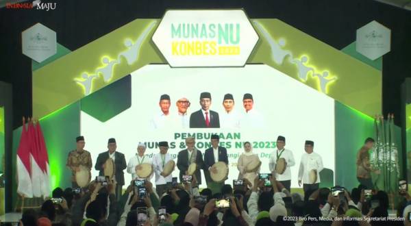 Jokowi Buka Munas-Konbes NU 2023