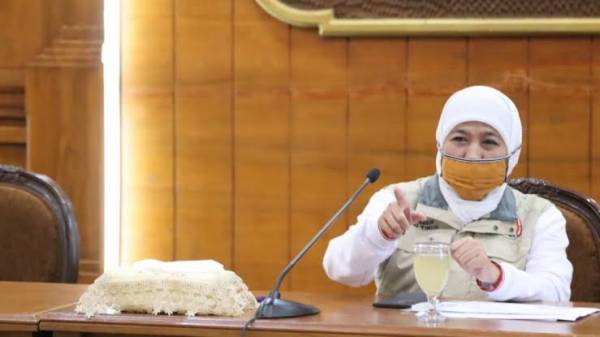 PPKM Diperpanjang, Tidak Ada  Daerah di Jatim Level 4, Khofifah Himbau Warga Jatim Jangan Lengah