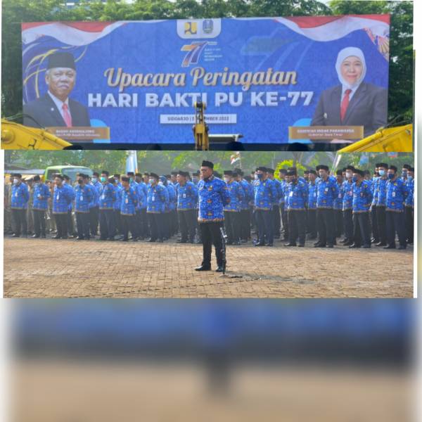 Hari Bakti PU ke-77, DPUBM Jatim Targetkan Perbaikan 35% Jalan yang Lewati Umur di Tahun 2023