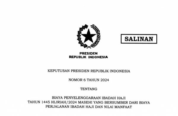 Pemerintah Terbitkan Keppres Biaya Penyelenggaraan Ibadah Haji 1445 H, Simak Rinciannya