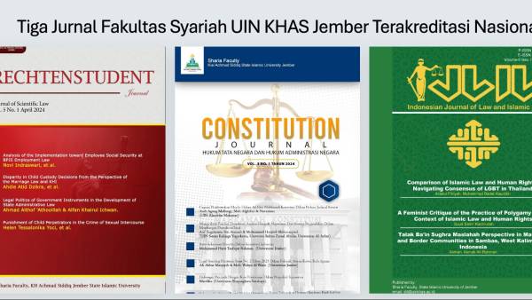 Tiga Jurnal Fakultas Syariah UIN KHAS Jember Terakreditasi Nasional
