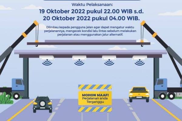 Bayar Tol Tanpa Setop, Tiang Sensor Dipasang di 2 Ruas