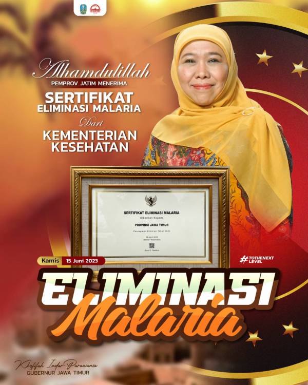 Jatim Raih Sertifikat Eliminasi Malaria