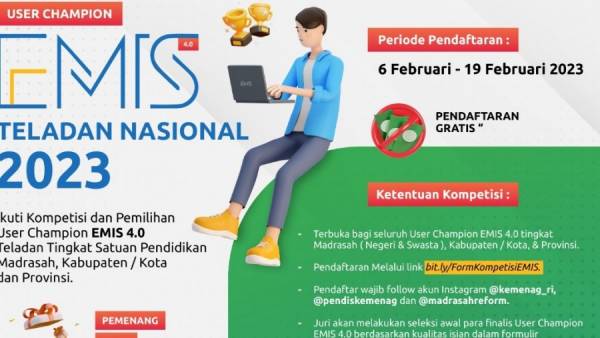 Kemenag Selenggarakan Kompetisi User Champion EMIS Teladan 2023